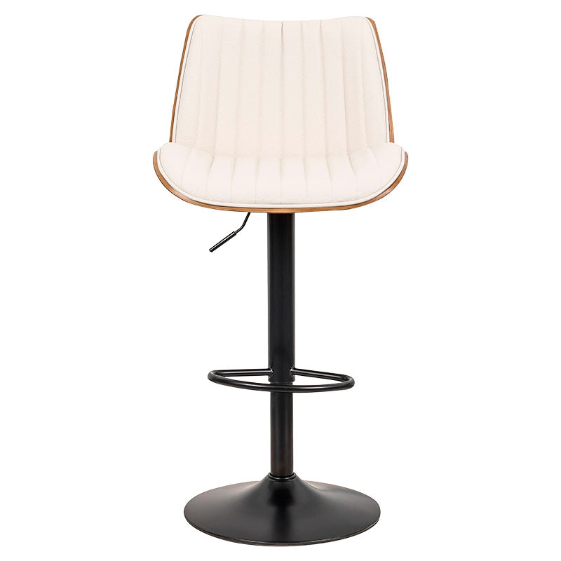 White lounge bar-style bench 82 x 92 x 78 cm supports up to 150 kg ...