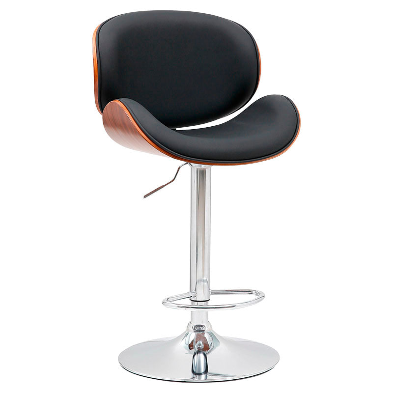 Banco tipo bar negro soporta hasta 117,9 kg Basic Living 50 x 52.5 x 94.5 cm