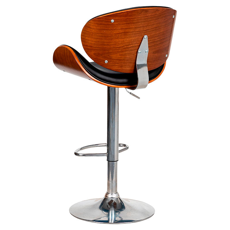 Basic Living Black Bar Stool Supports up to 117.9 kg 50 x 52.5 x 94.5 ...