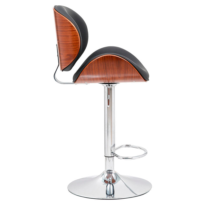 Basic Living Black Bar Stool Supports up to 117.9 kg 50 x 52.5 x 94.5 ...