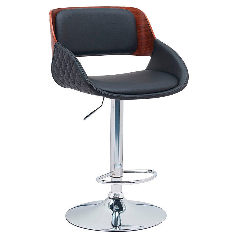 Banco tipo bar negro soporta hasta 117,9 kg Basic Living 52 x 51 x 89 cm