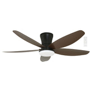 Ventilador techo brisa natural 42" 5 aspas chocolate y negro Designers Lighting
