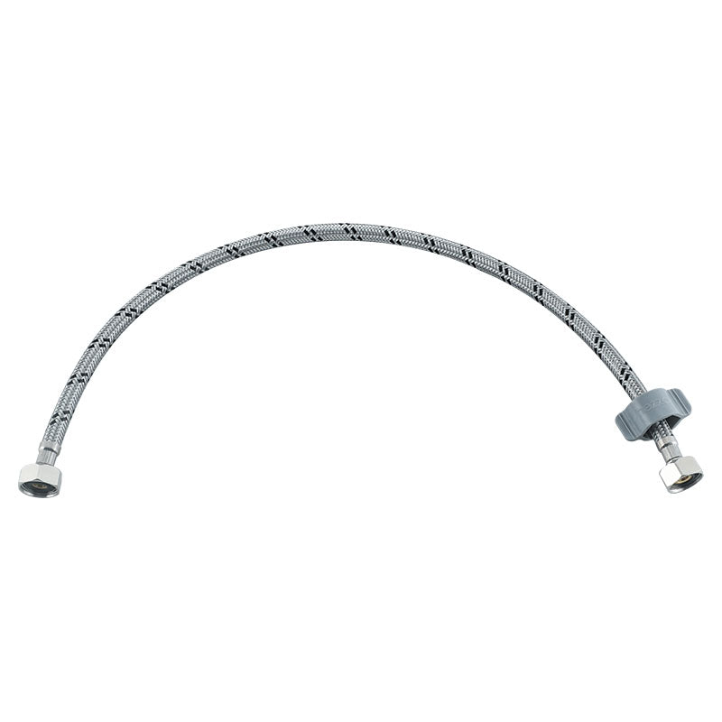 Tubo de abasto acero inoxidable para lavamanos - fregadero1/2" FIP x 1/2" FIP 60 cm Tezza