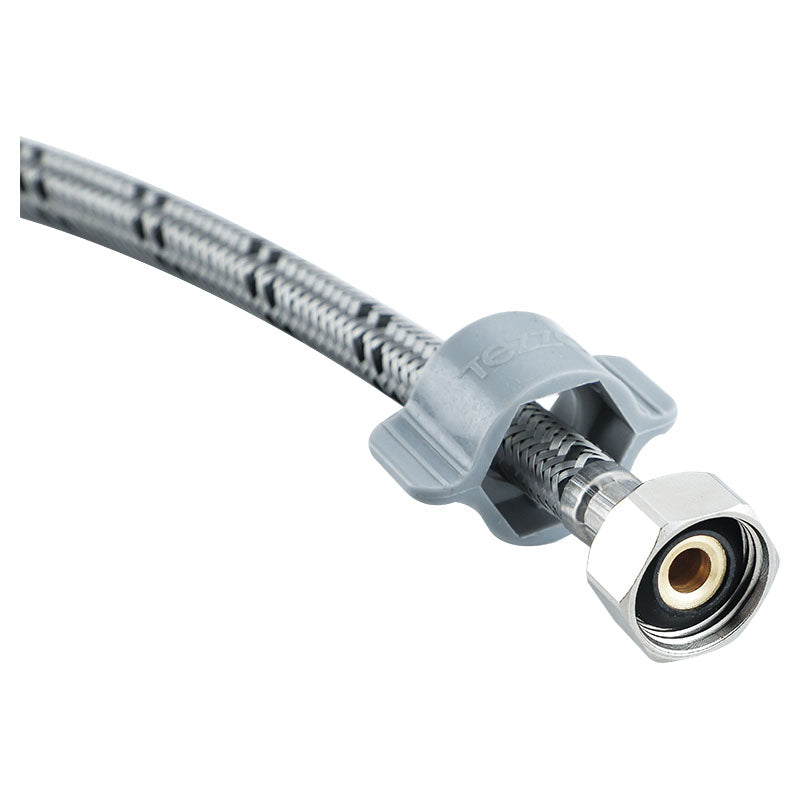 Tubo de abasto acero inoxidable para lavamanos - fregadero1/2" FIP x 1/2" FIP 60 cm Tezza