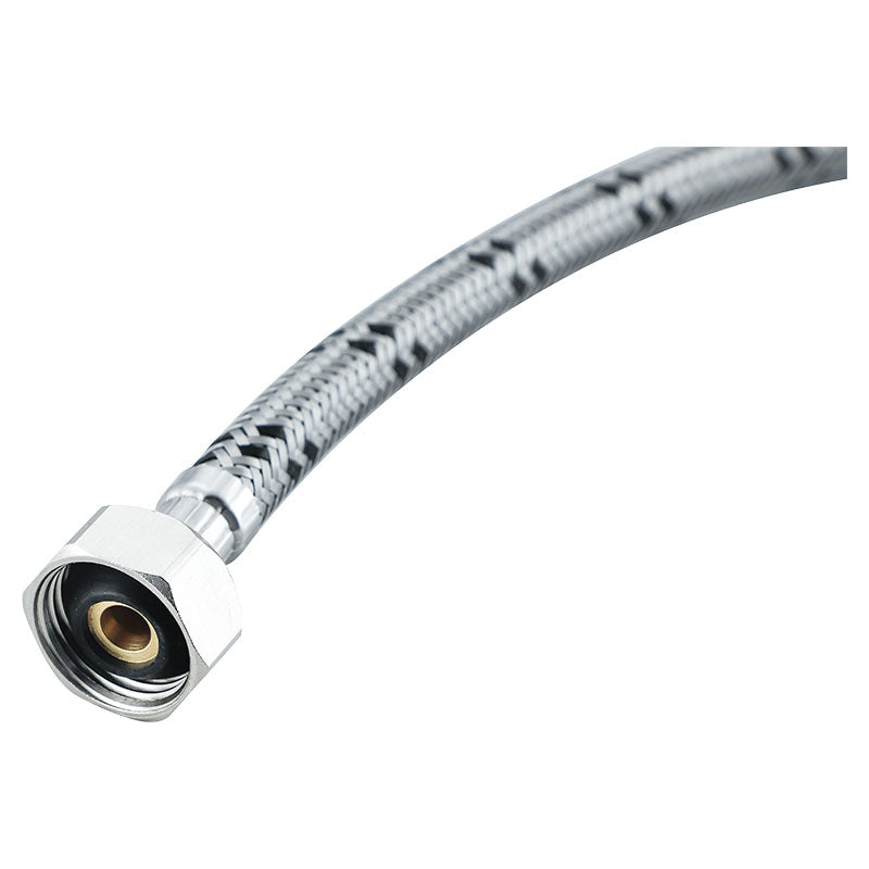 Tubo de abasto acero inoxidable para lavamanos - fregadero1/2" FIP x 1/2" FIP 60 cm Tezza
