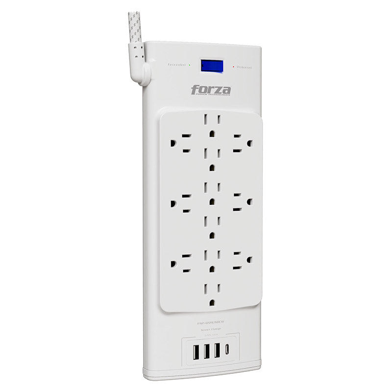 Protector tensión 12 salidas 4 USB 1625 W Forza