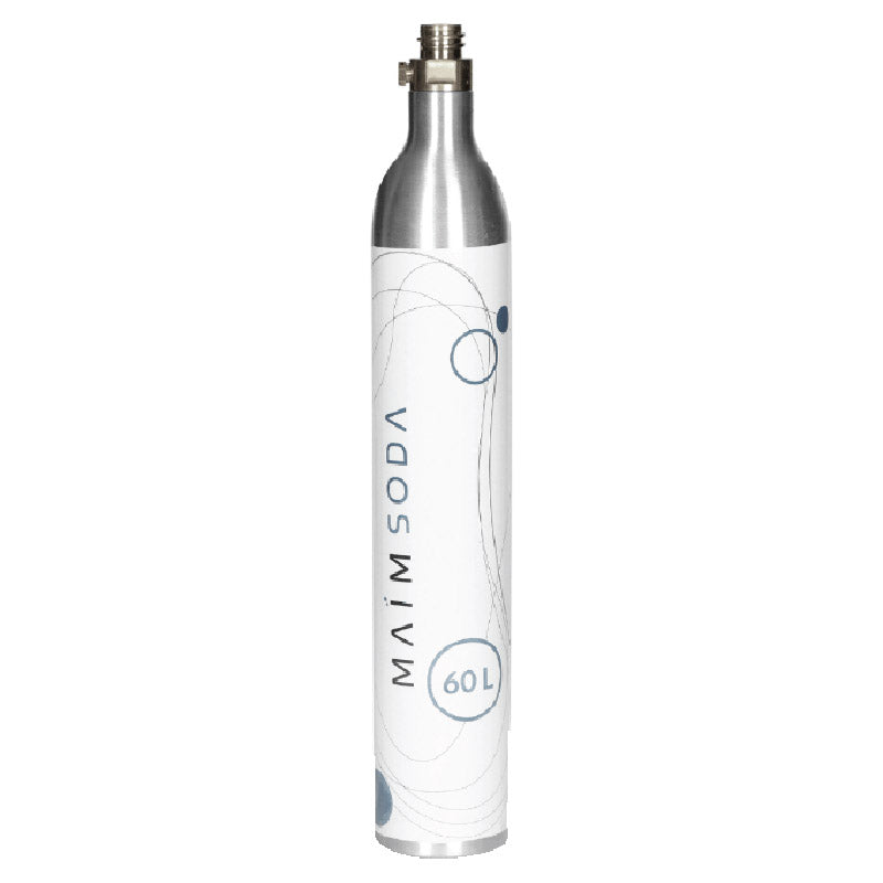 Gas refill for MAIM beverage carbonator, yields up to 60 Liters