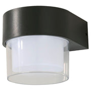 Farol aplique moderno negro 1 luz solar 34215