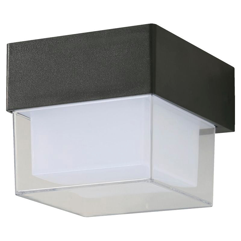 Farol aplique moderno negro 1 luz solar 34216
