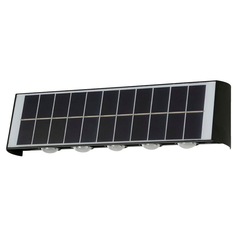 Farol aplique moderno negro 1 luz solar 34218