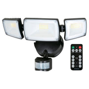 Black outdoor LED floodlight 58 W cool white with motion sensor General Lighting
