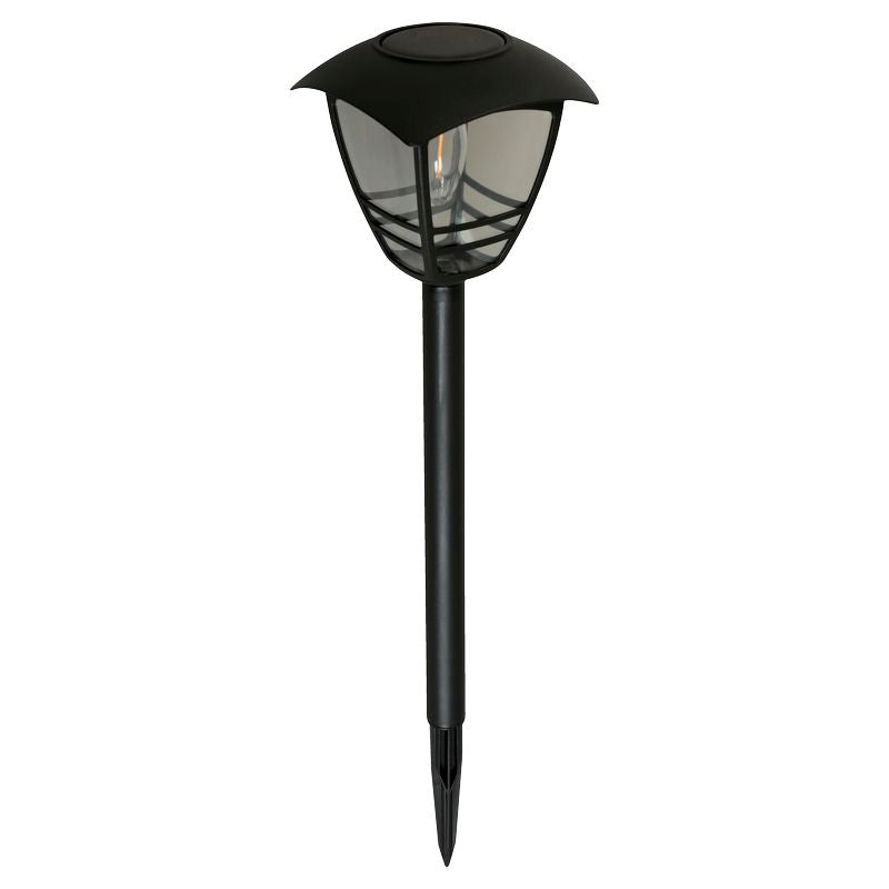 Modern black solar lantern stake, 1 light, 34220