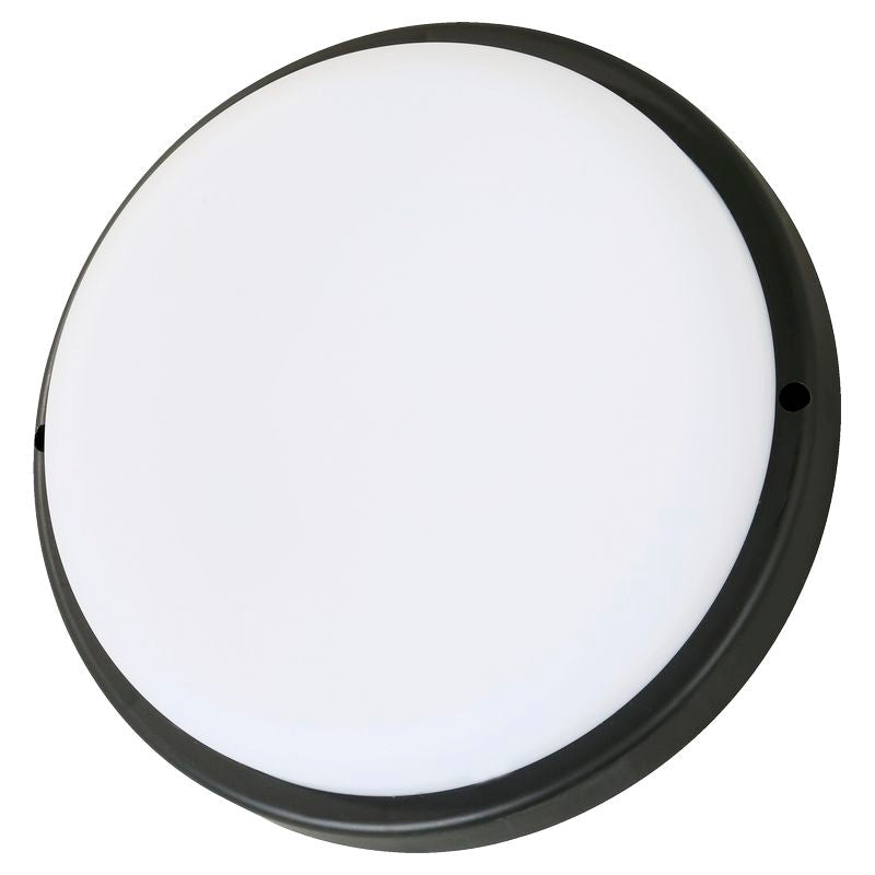 Vapoleta negra comercial sobreponer 1 luz 24 W 6500 K