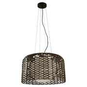 Modern chocolate and black 1-light pendant lamp E27 24832