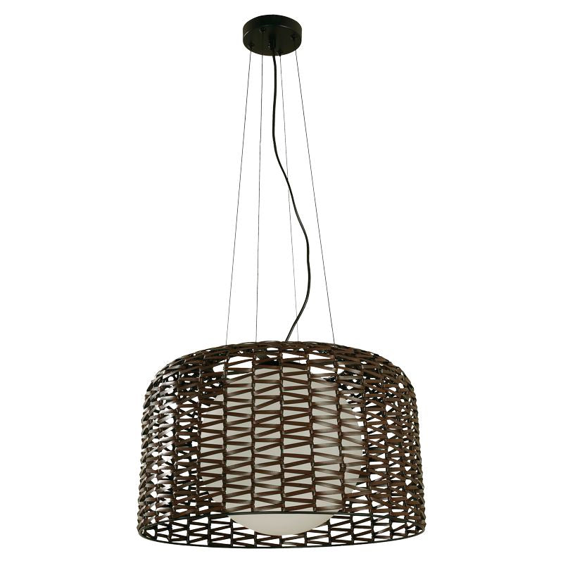 Lámpara colgante moderna chocolate y negro 1 luz E27 24832