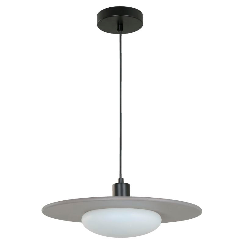 Lámpara colgante moderna gris y negro 1 luz E27 34197