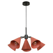 Modern Chocolate and Black 6-Light E27 Pendant Lamp 34198