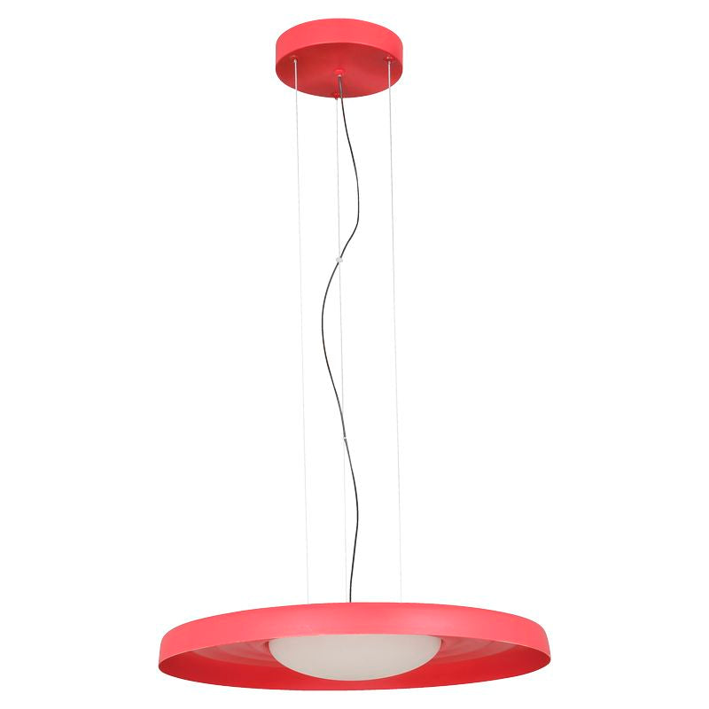 Lámpara colgante moderna roja 1 luz 34200