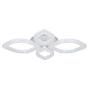 White modern flower-shaped 5-light lamp 34204