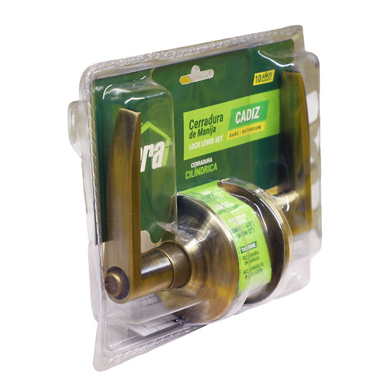 Manija sin llave cerradura y pestillo Bronce acero inoxidable