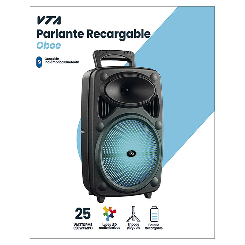 8" Bluetooth Rechargeable Speaker 25W VTA