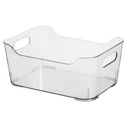 Organizador acrílico con asas laterales transparente 24.8 x 18 x 10.5 Basic Living
