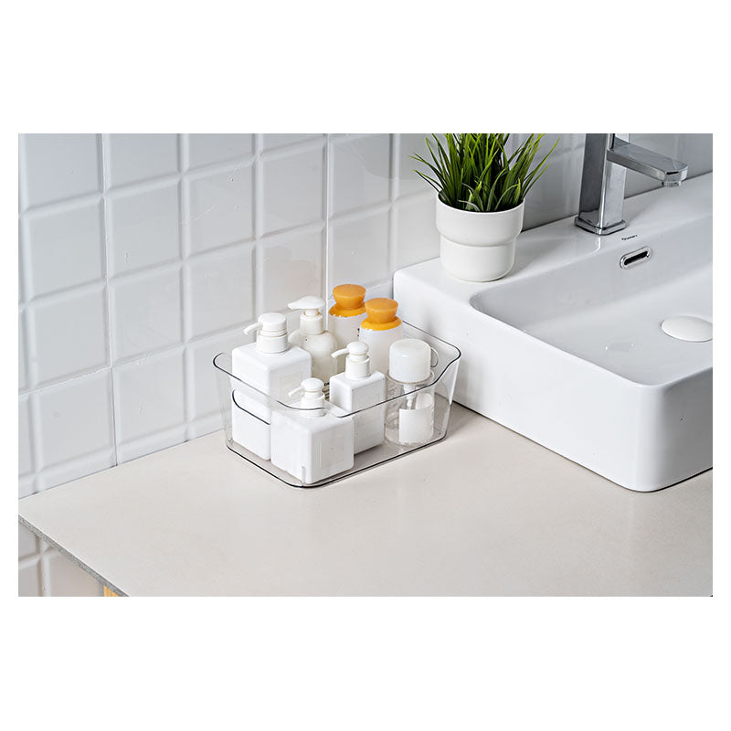 Basic Living Clear Acrylic Organizer with Side Handles 24.8 x 18 x 10.5