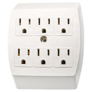 Tezza Fixed 6-Outlet Power Strip 1825W
