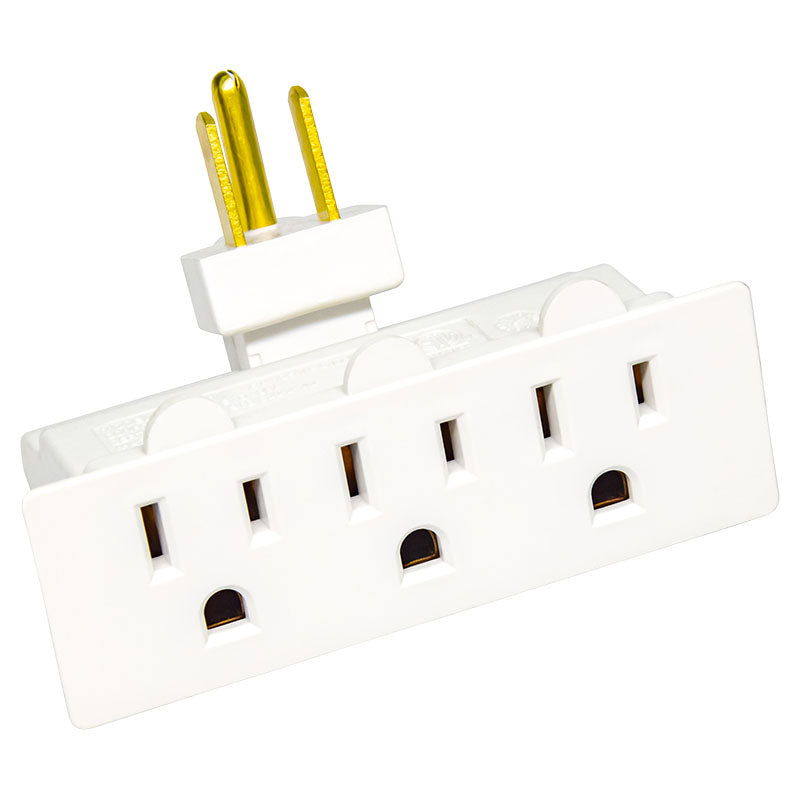 Tezza 3-Outlet 1825W Portable Power Strip