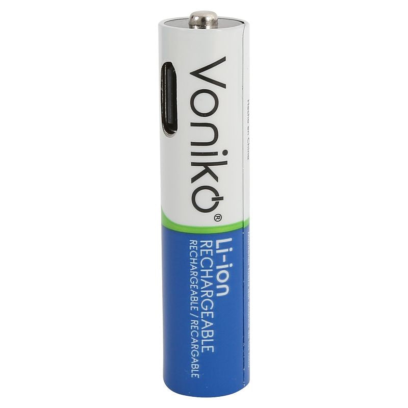 4 baterías recargables AAA 750 mAh Voniko (incluye cable tipo C)