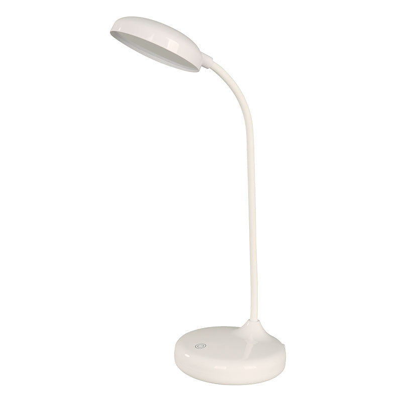 Lámpara de mesa moderna blanca 1 luz batería 24762