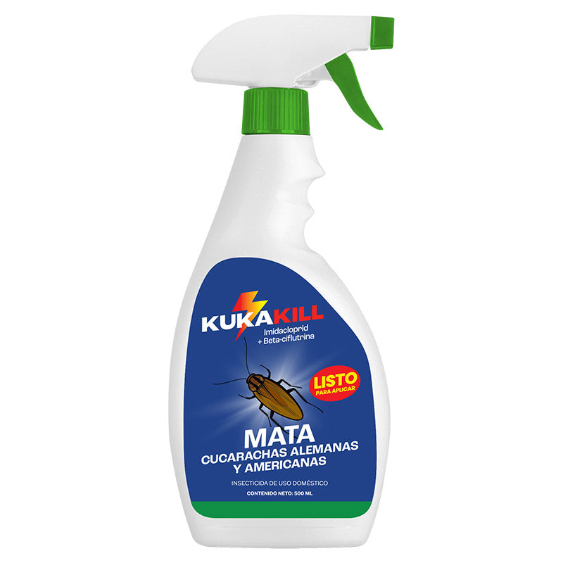 Insecticida para cucarachas atomizador 500 ml Kukakill