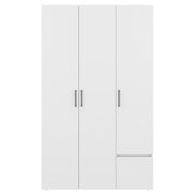 White melamine 3-door closet 120 x 200 x 48.2 cm
