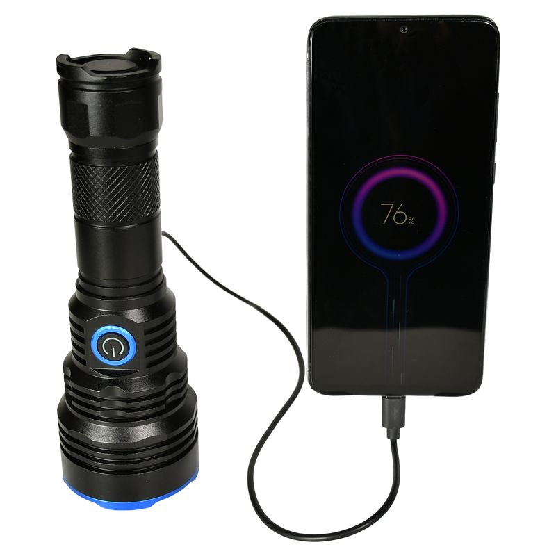 Linterna de mano recargable 1 LED 5000 lumenes Tezza