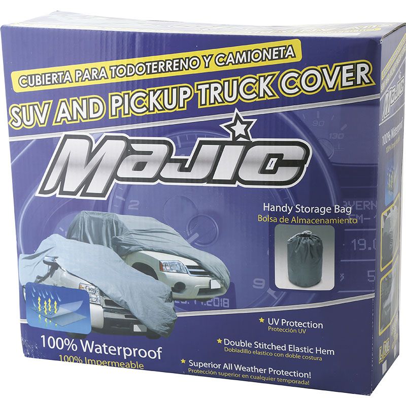 Cobertor impermeable para camioneta talla L de tela Majic