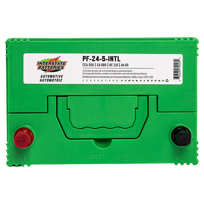 Batería para auto Interstate PF-24-5-INT 550 cca