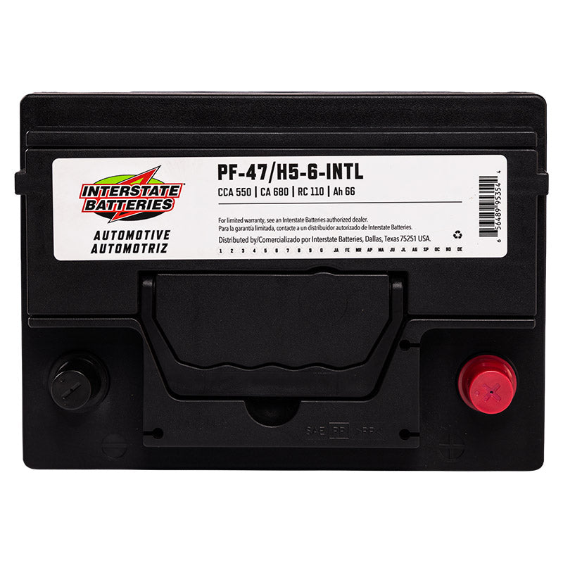 Batería para auto Interstate PF47/H5-6-INT 550 cca