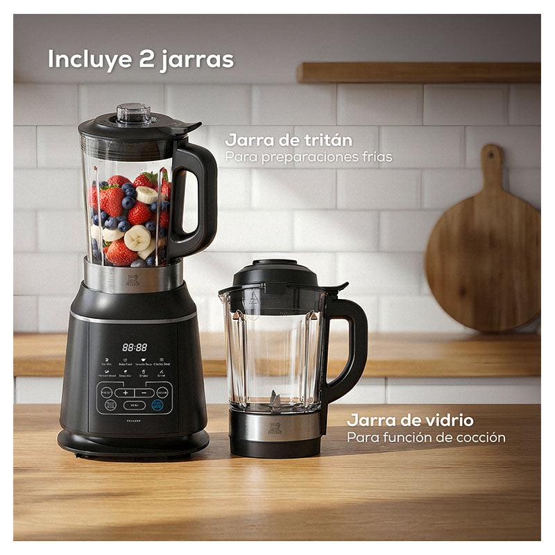 Peugeot Multifunction Vacuum Blender and Cooker 800W 2 Liters Black