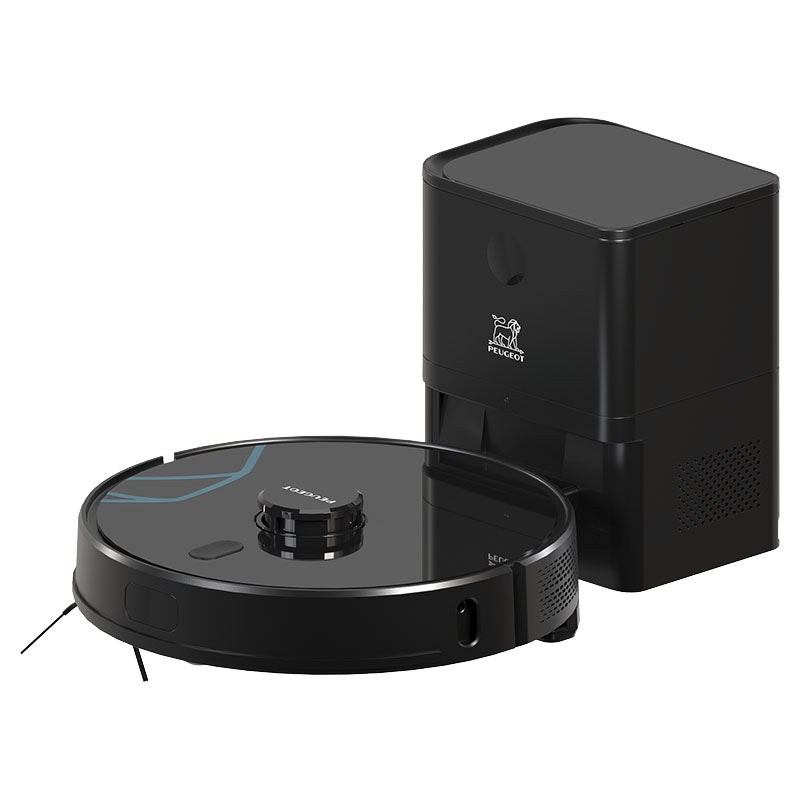 Aspiradora robot con navegación laser auto vaciante capacidad de 250 ml Peugeot