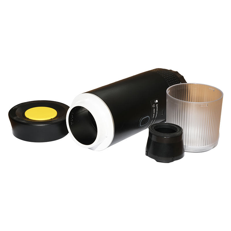Portable coffee machine, capsules, 1 cup, black