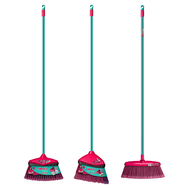 Set 3 escobas domésticas cerda suave Novica
