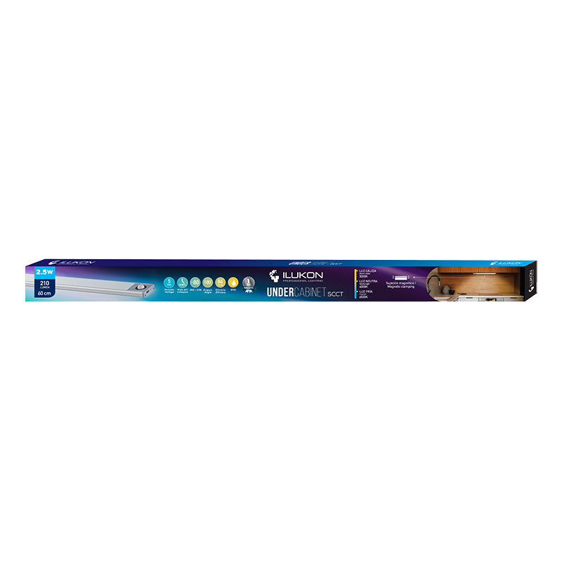 2.5W Rechargeable LED Lamp 1.7 x 4.1 x 60 cm ILUKON