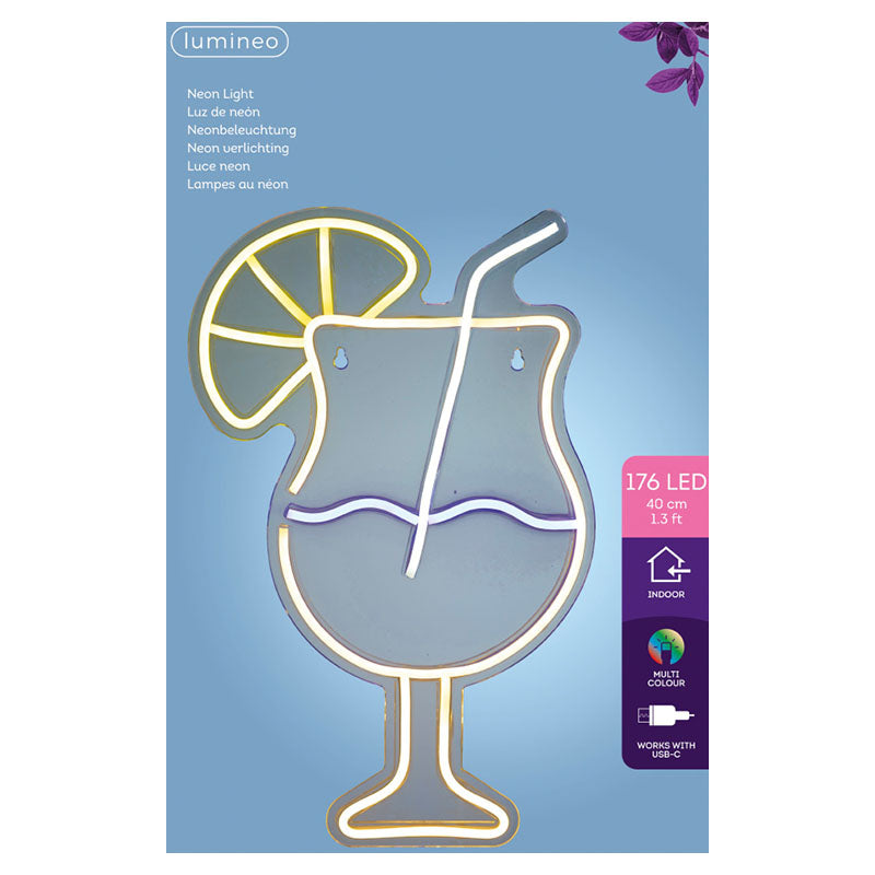 Lumineo 40 cm Multicolor "Piña Colada" LED Neon Sign 6.65 W