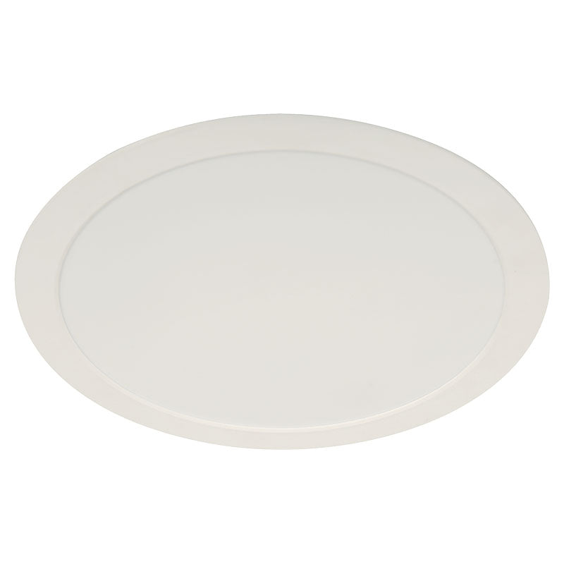 Panel LED de empotrar circular 24 W luz blanca