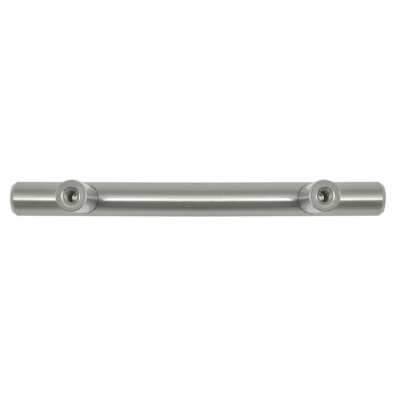 Melrose 5-Pack Solid Steel T-Bar Pull, 9.6 cm, Brushed Nickel