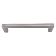Satin Nickel 12.8 cm Square Bar Aluminum Pull