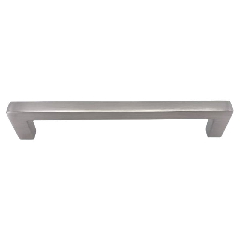 Satin Nickel 12.8 cm Square Bar Aluminum Pull