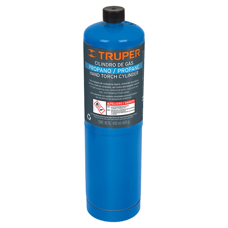 Cilindro gas propano no recargable 400 g Truper