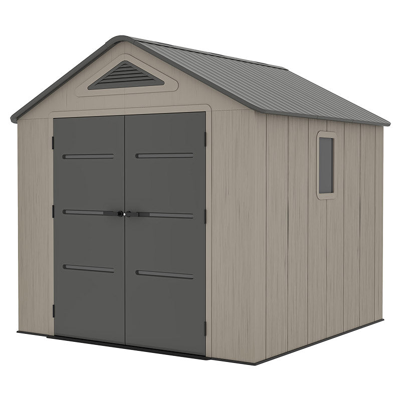 Bodega de almacenaje para exterior plástico para almacenamiento 250 x 246 x 242 cm Tezza
