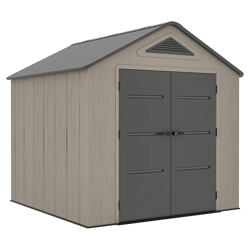 Bodega de almacenaje para exterior plástico para almacenamiento 250 x 246 x 242 cm Tezza